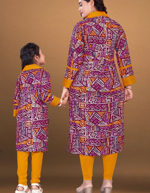 Load image into Gallery viewer, Mother Daughter Same Matching Kurta Pant Co-Ord set mahezon
