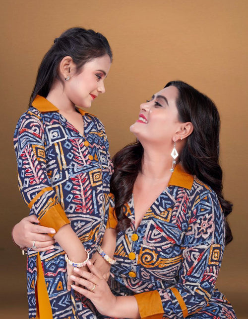 Load image into Gallery viewer, Mother Daughter Same Matching Kurta Pant Co-Ord set mahezon
