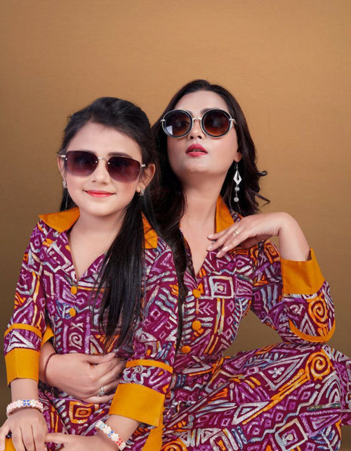 Load image into Gallery viewer, Mother Daughter Same Matching Kurta Pant Co-Ord set mahezon
