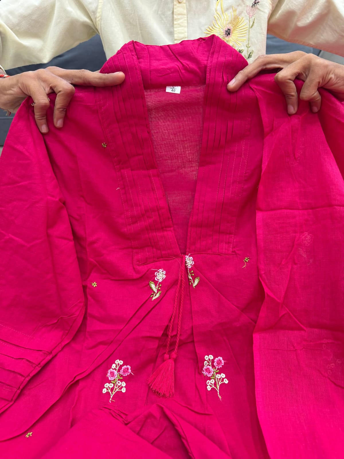 Cotton Ethnic Women Kurta Palazzo Dupatta Set mahezon