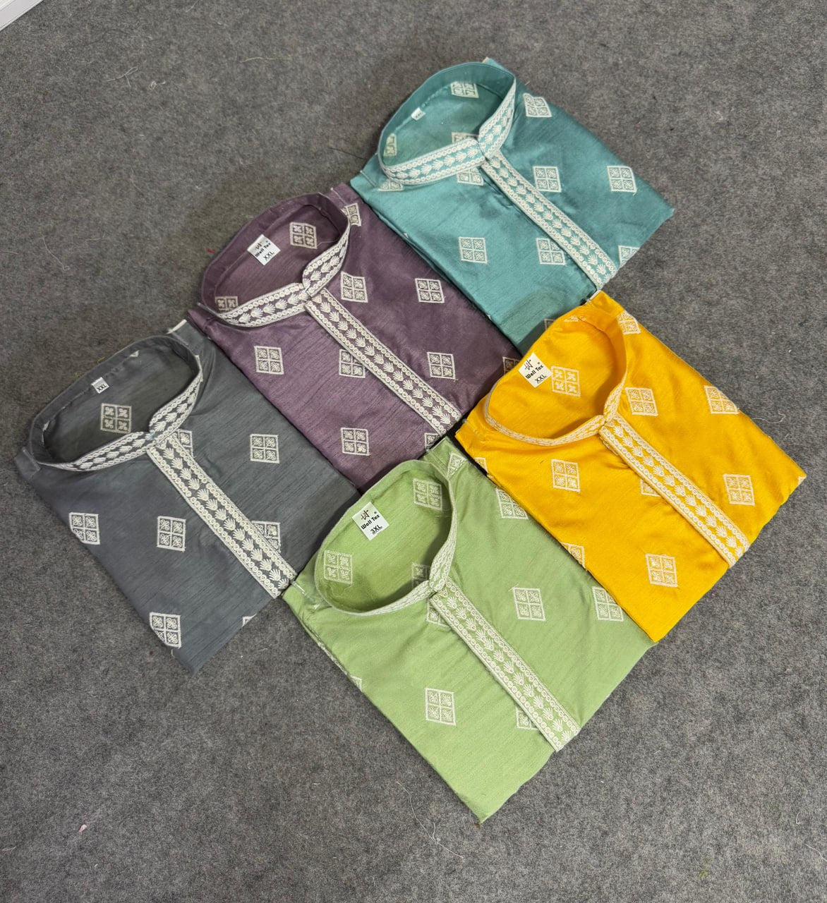 Men’s Sequence Embroidery Kurta Pajama mahezon