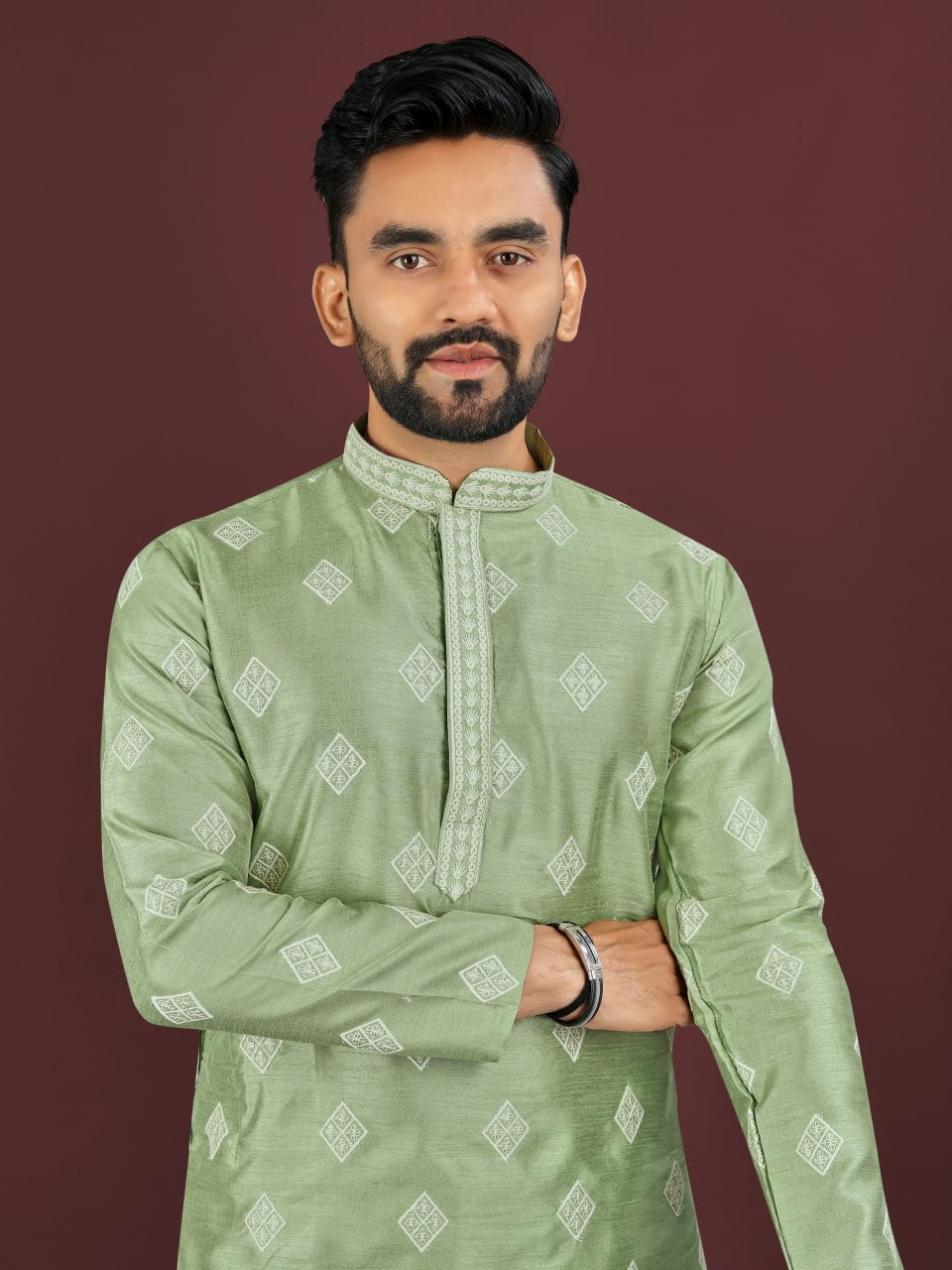 Men’s Sequence Embroidery Kurta Pajama mahezon