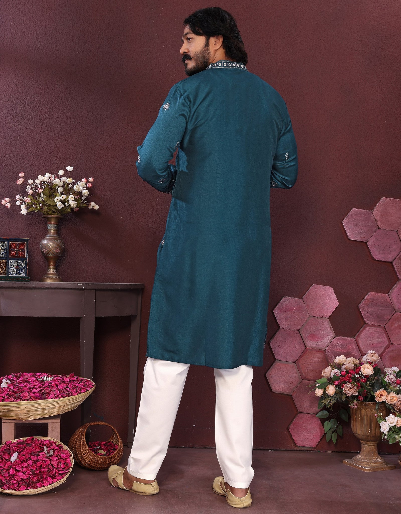 Ethnic Indian Traditional Men’s Kurta Pajama mahezon