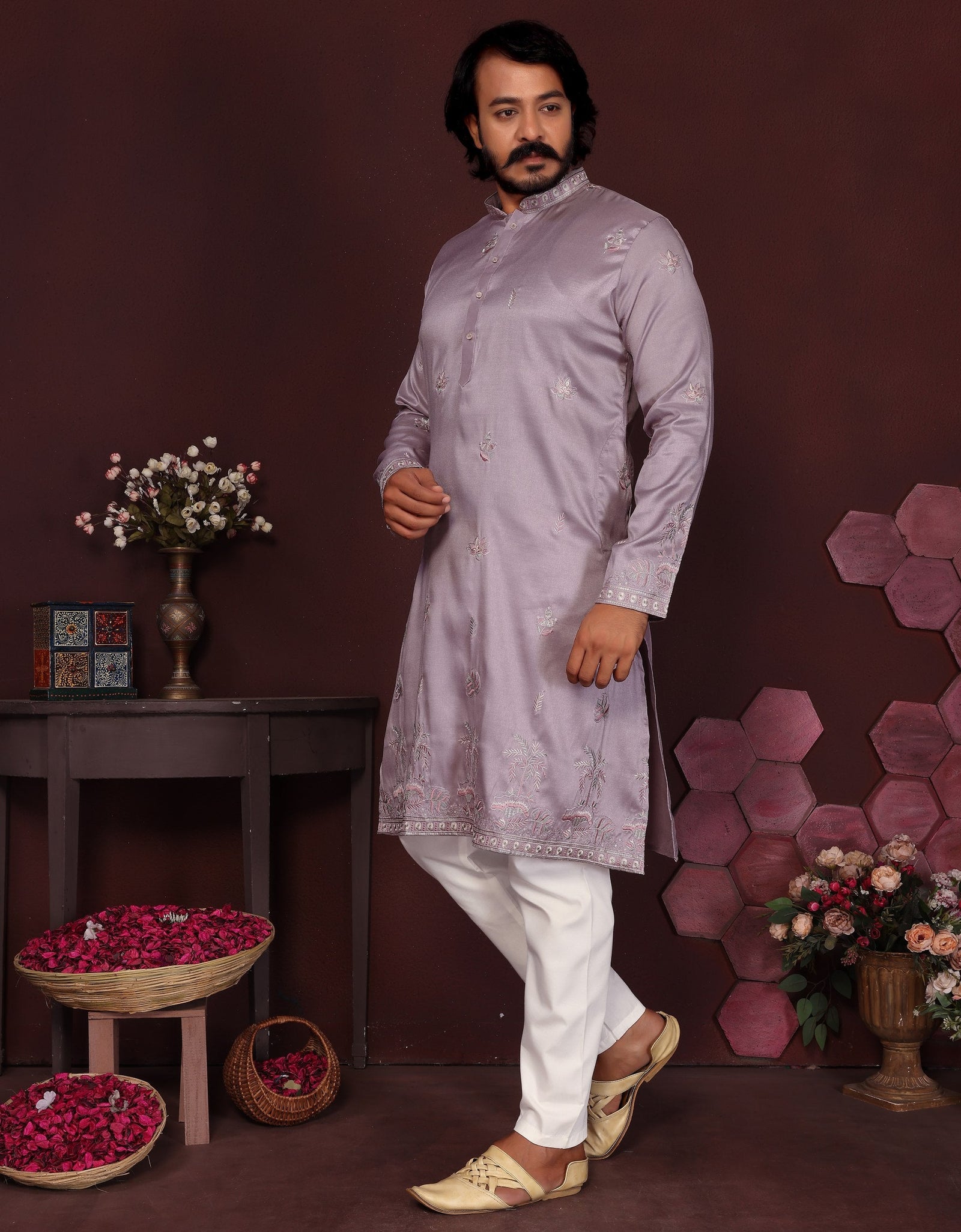 Ethnic Indian Traditional Men’s Kurta Pajama mahezon