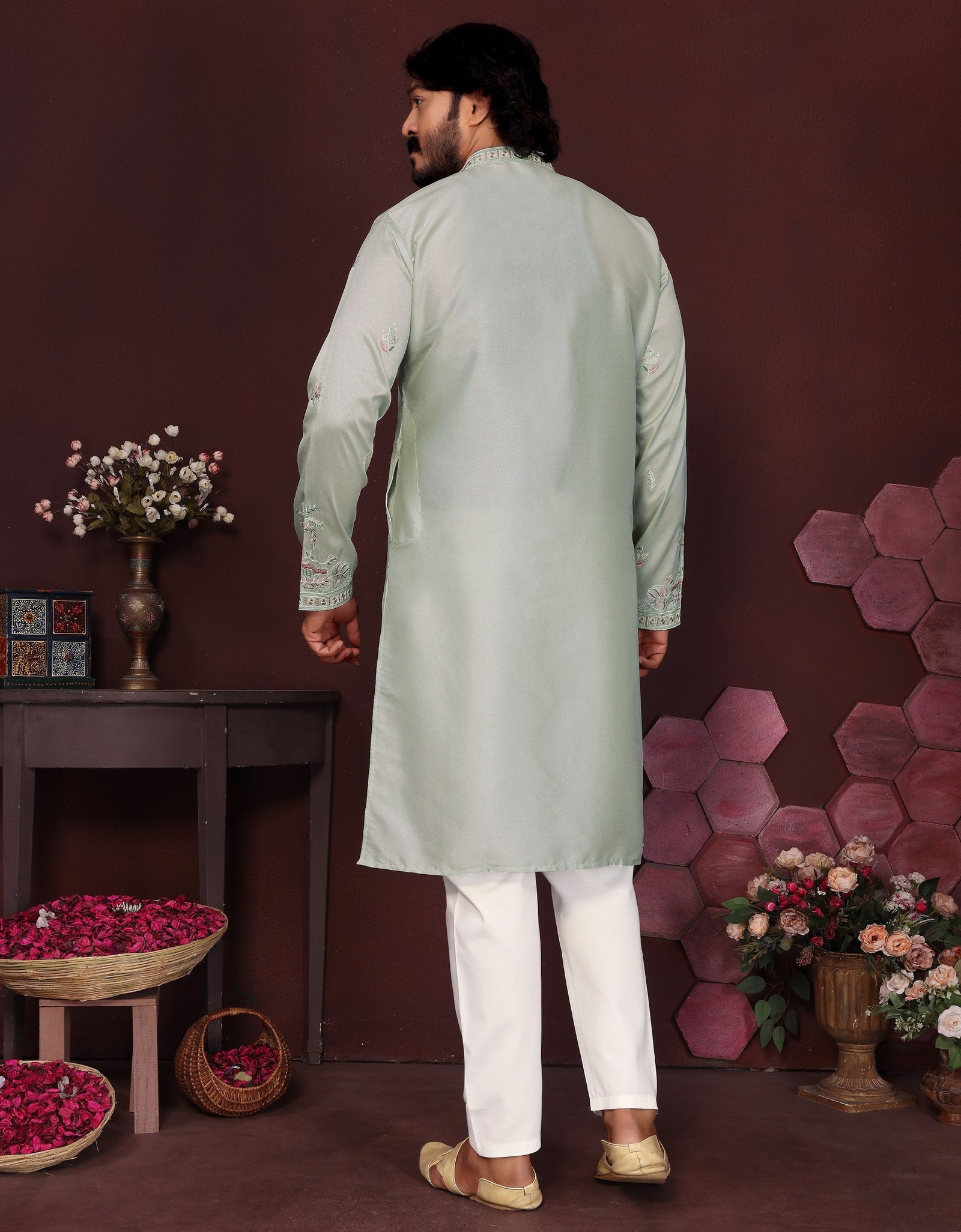 Ethnic Indian Traditional Men’s Kurta Pajama mahezon