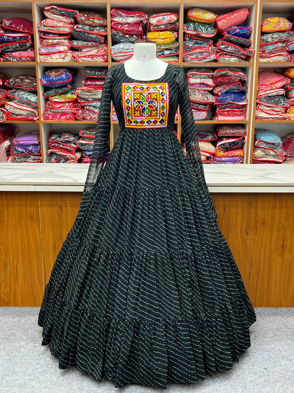 Navratri Women’s Anarkali Gown Dress mahezon
