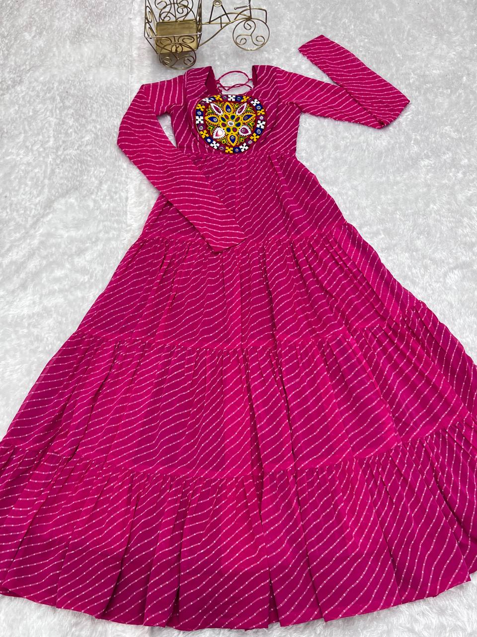 Navratri Women’s Anarkali Gown Dress mahezon