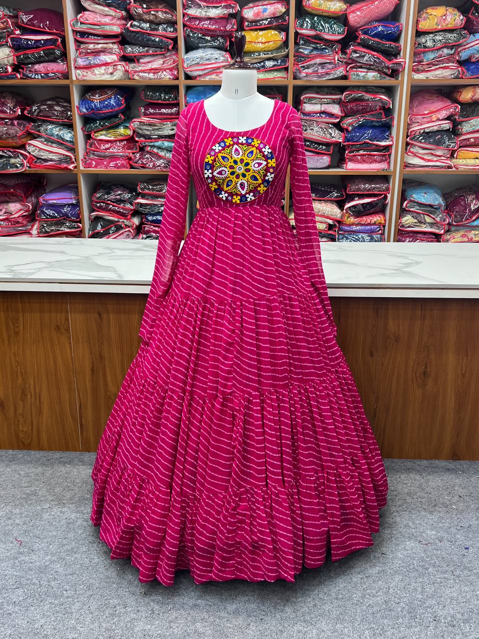 Navratri Women’s Anarkali Gown Dress mahezon