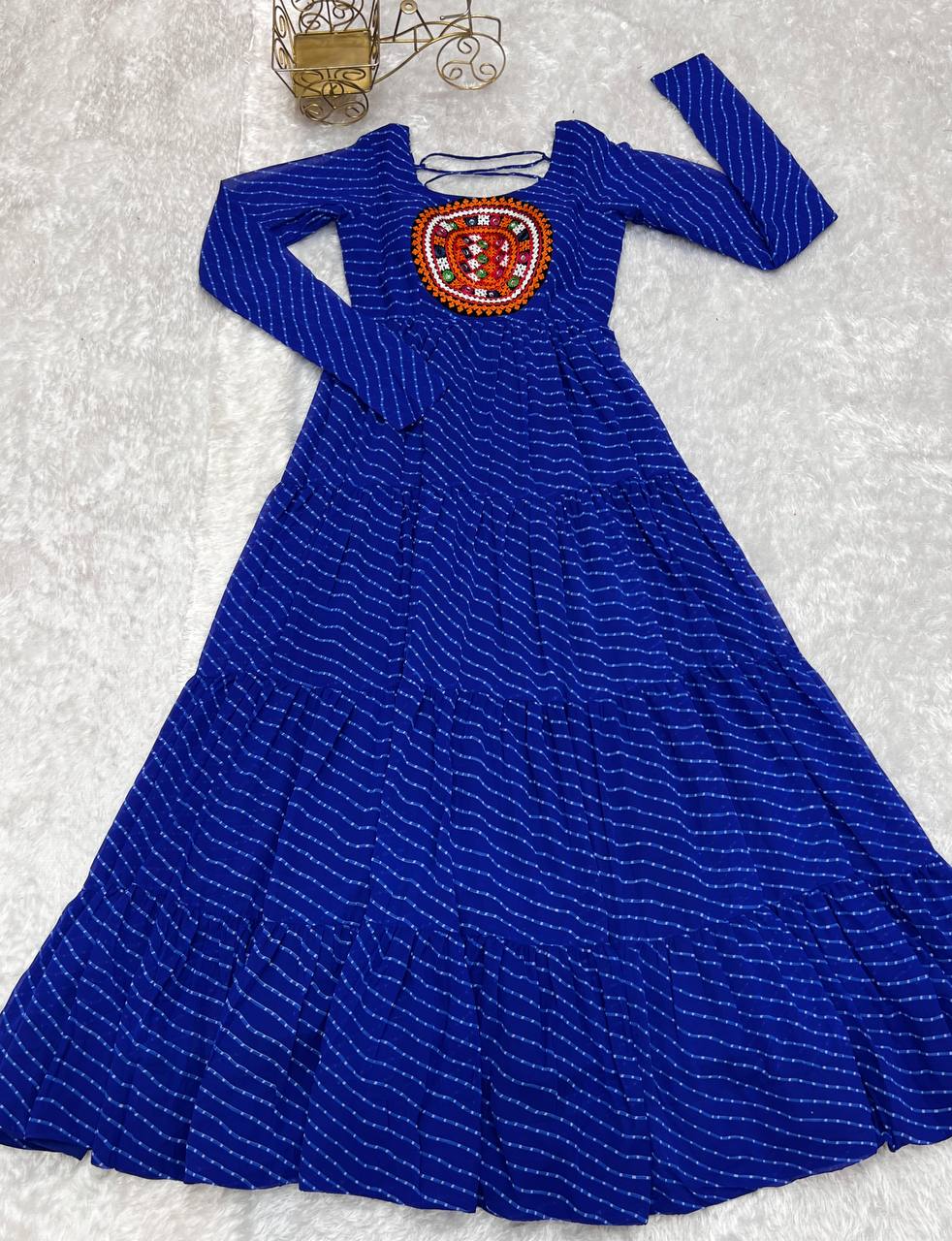 Navratri Women’s Anarkali Gown Dress mahezon