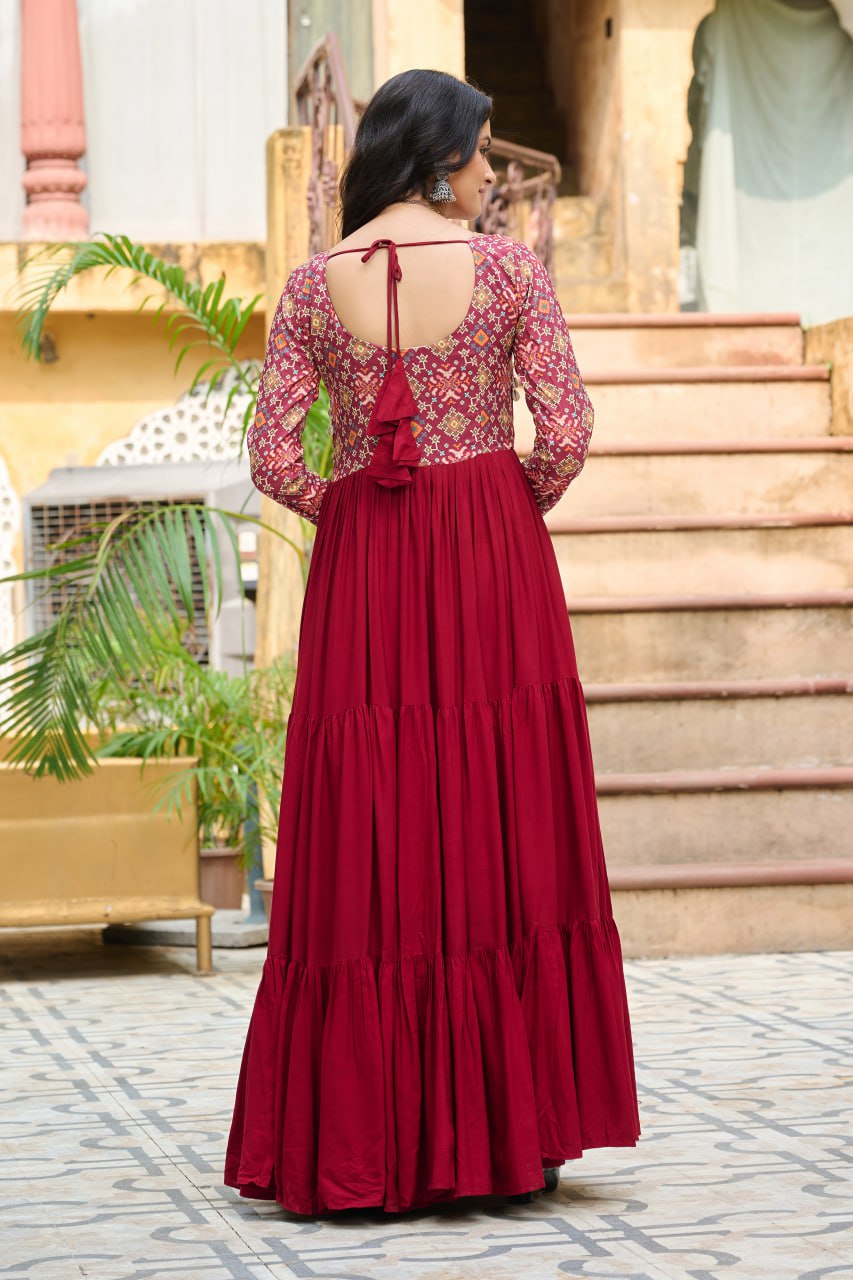 Navratri Black Traditional Indian Women Gown mahezon