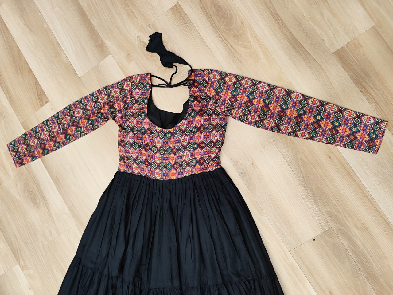 Navratri Black Traditional Indian Women Gown mahezon