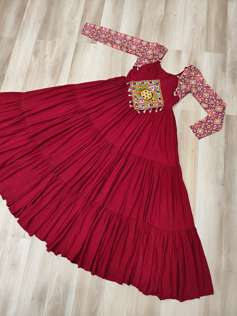 Navratri Black Traditional Indian Women Gown mahezon