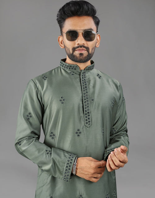 Load image into Gallery viewer, Indian Traditional Designer Cotton Men Kurta Pajama mahezon
