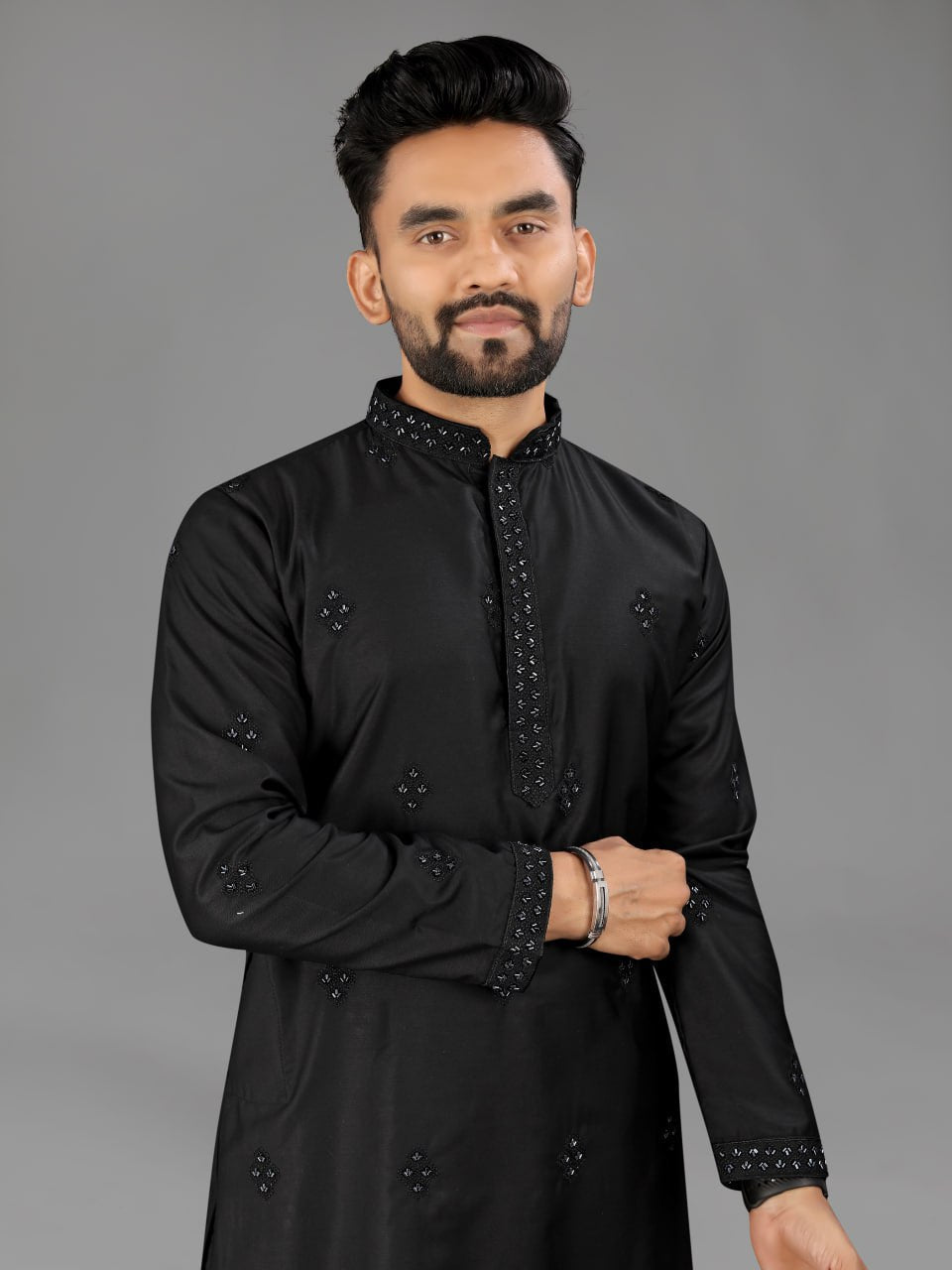 Indian Traditional Designer Cotton Men Kurta Pajama mahezon