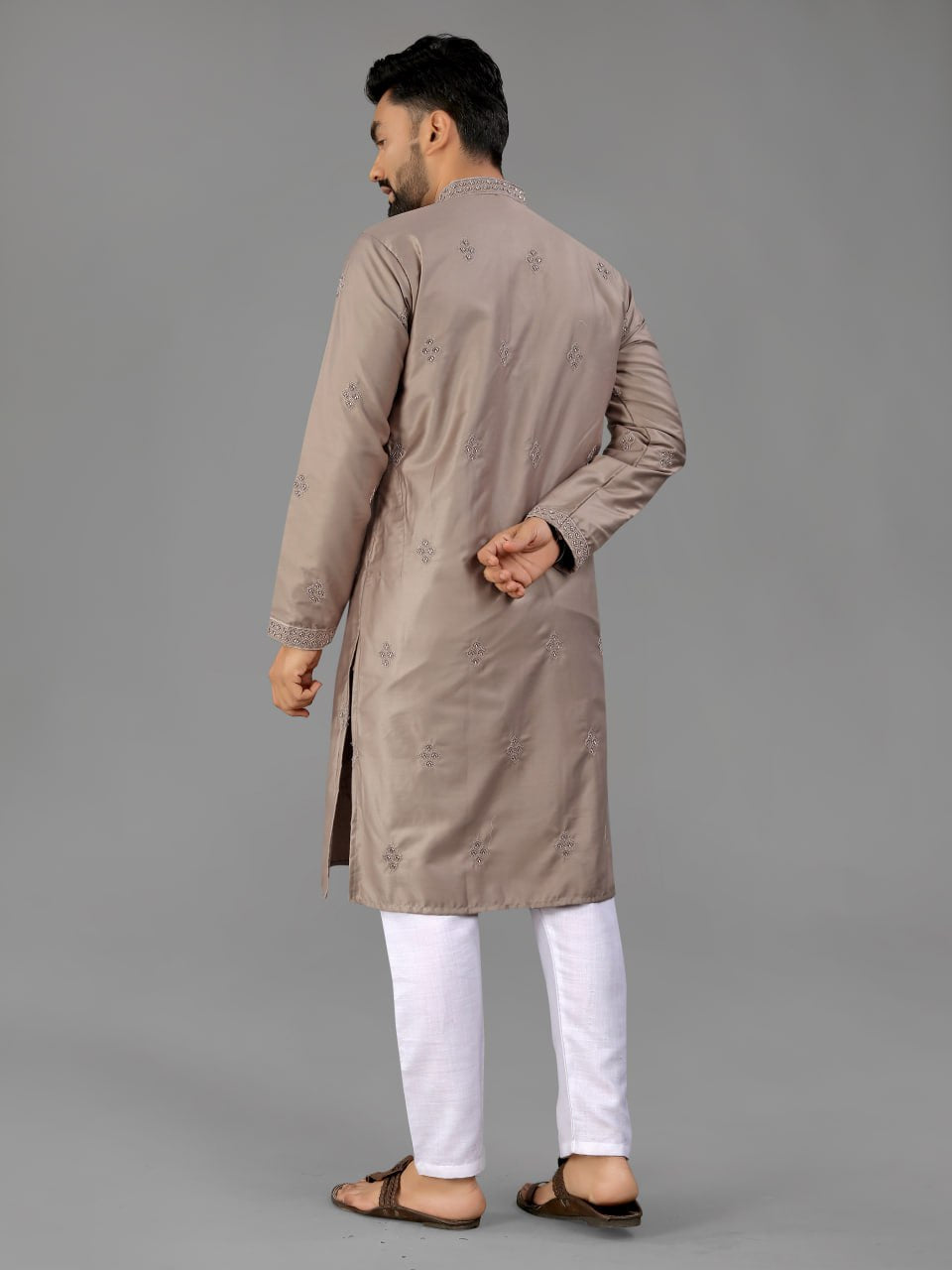 Indian Traditional Designer Cotton Men Kurta Pajama mahezon
