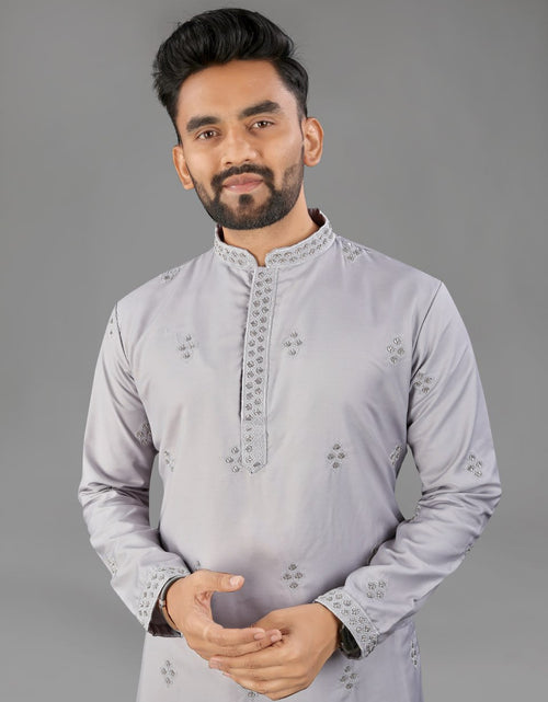 Load image into Gallery viewer, Indian Traditional Designer Cotton Men Kurta Pajama mahezon

