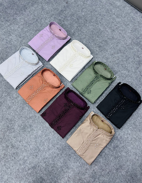 Load image into Gallery viewer, Indian Traditional Designer Cotton Men Kurta Pajama mahezon
