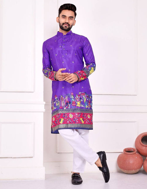 Load image into Gallery viewer, Couple Wear Same Matching Men Kurta Pajama Women Lehenga Choli Dupatta mahezon

