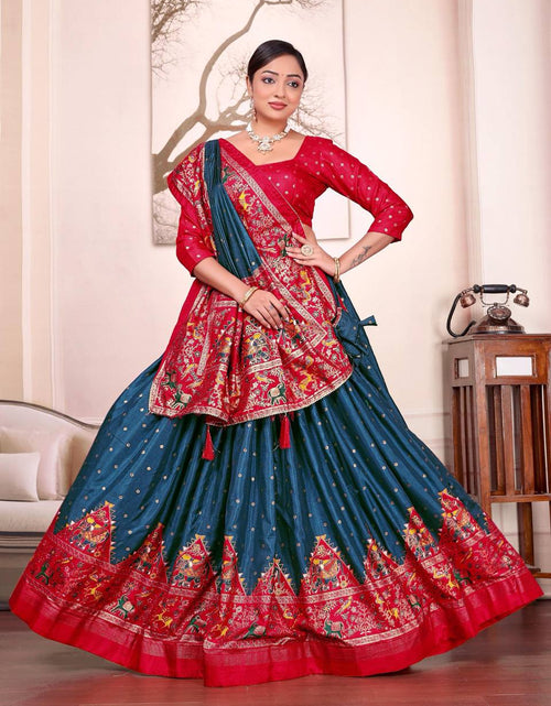 Load image into Gallery viewer, Traditional Indian Couple Wear Same Matching Men Kurta Pajama Women Lehenga Choli Dupatta mahezon
