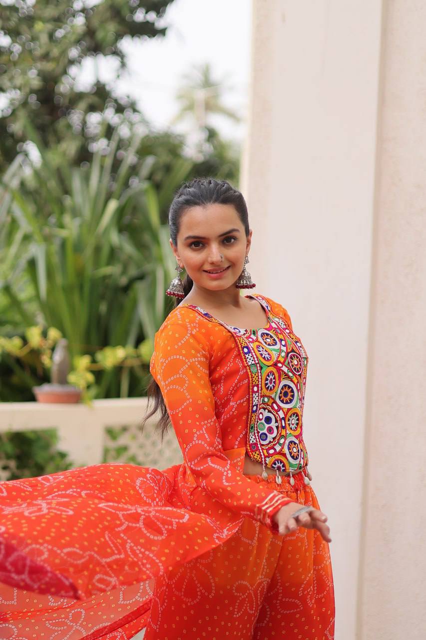 Navratri Garba Fancy Women Top Bottom mahezon