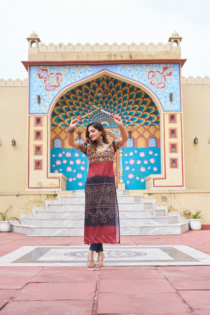 Navratri Garba Women Kurti mahezon