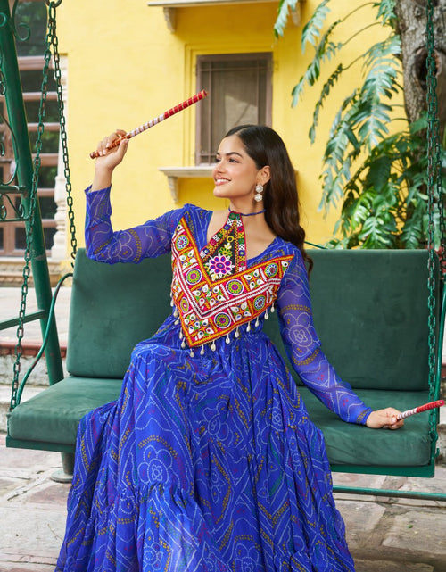 Load image into Gallery viewer, Navratri Traditional Indian Women Gown Dress mahezon
