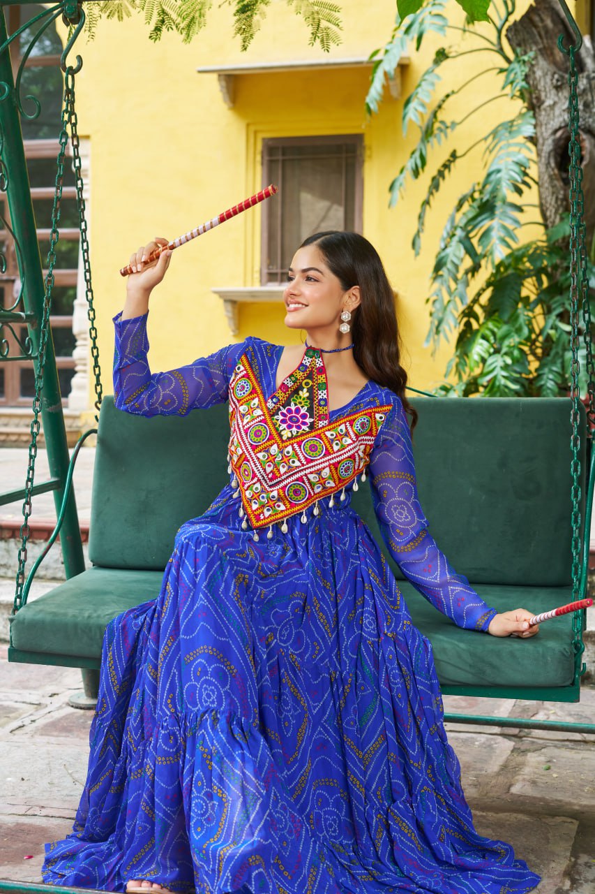 Navratri Traditional Indian Women Gown Dress mahezon