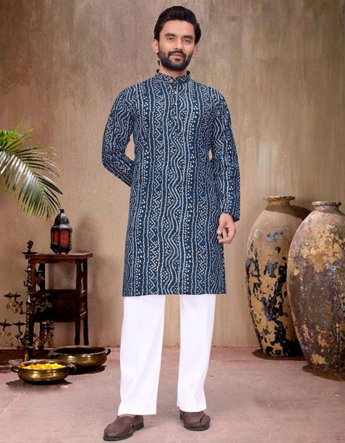 Load image into Gallery viewer, Couple Wear Badhani Print Indian Traditional Same Matching Outfits Set mahezon
