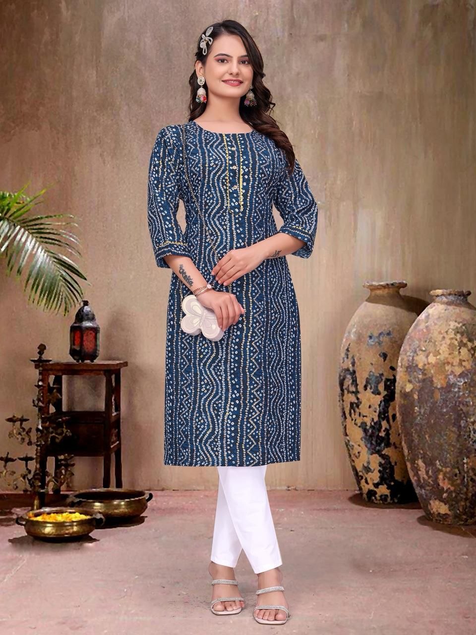 Couple Wear Badhani Print Indian Traditional Same Matching Outfits Set mahezon