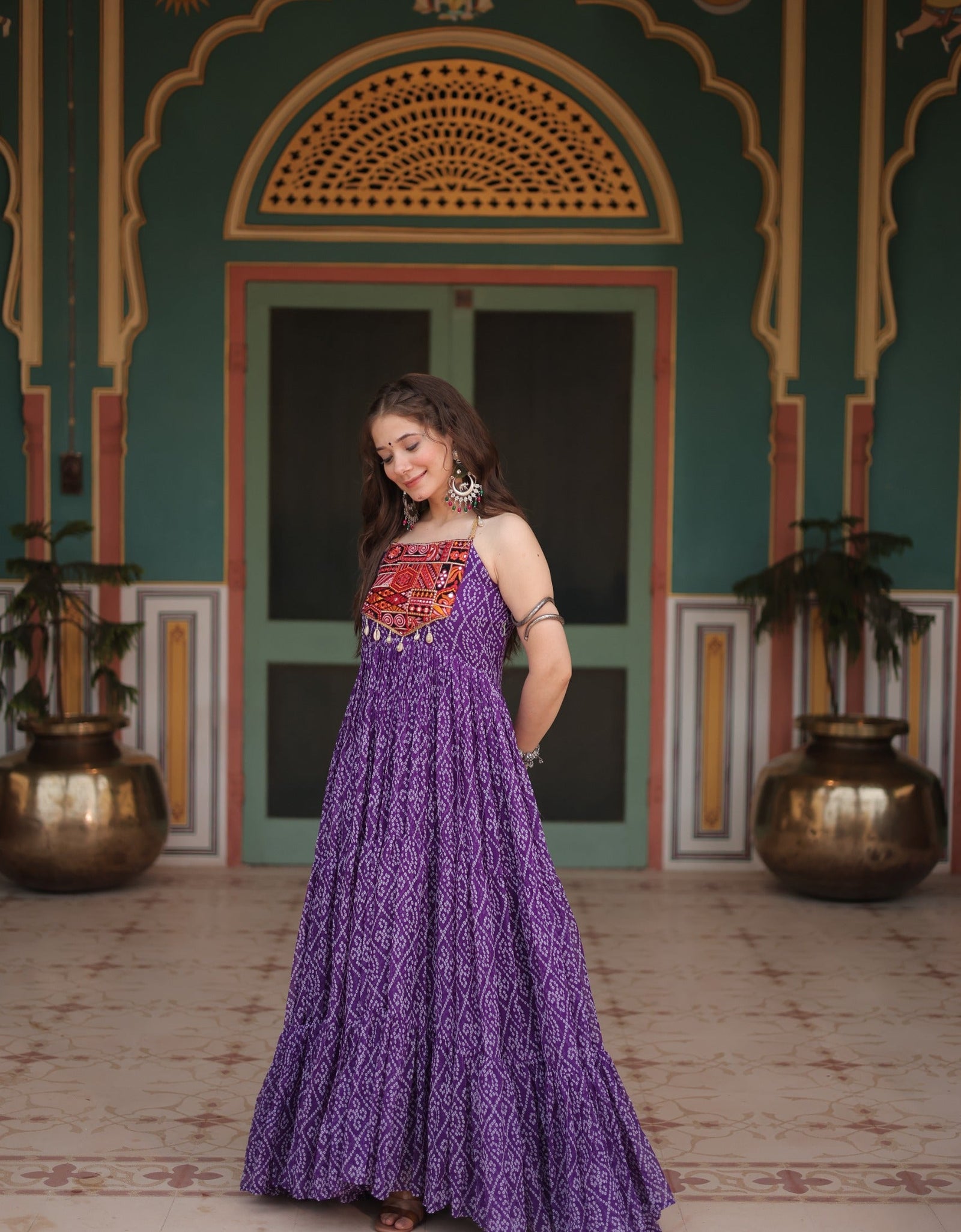 Navratri Traditional Indian Women Gown Dress mahezon