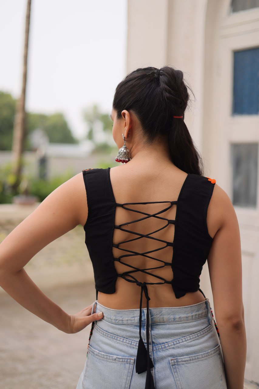 Navratri Garba Embroidery Women Top mahezon