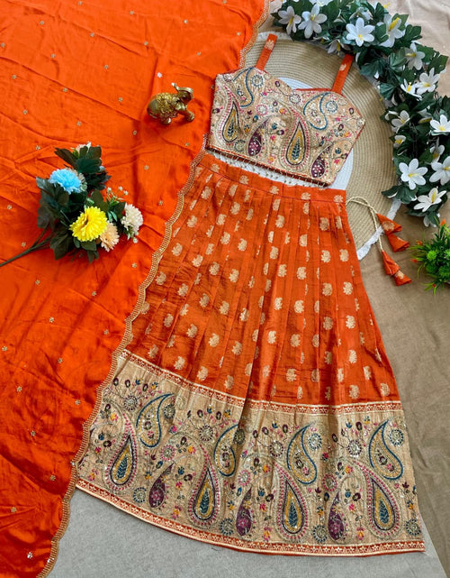 Load image into Gallery viewer, Festive Mother Daughter Twinning Lehenga Choli Dupatta Outfit Set mahezon
