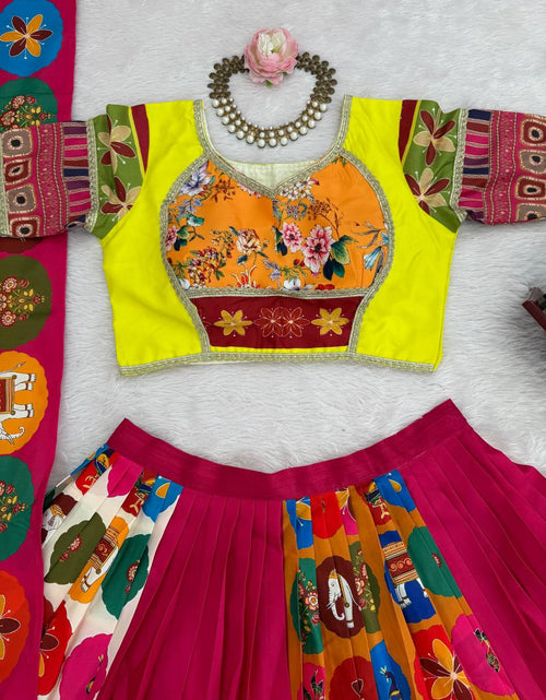 Load image into Gallery viewer, Navratri Special Embroidery Garba Women Lehenga Choli Dupatta Set mahezon
