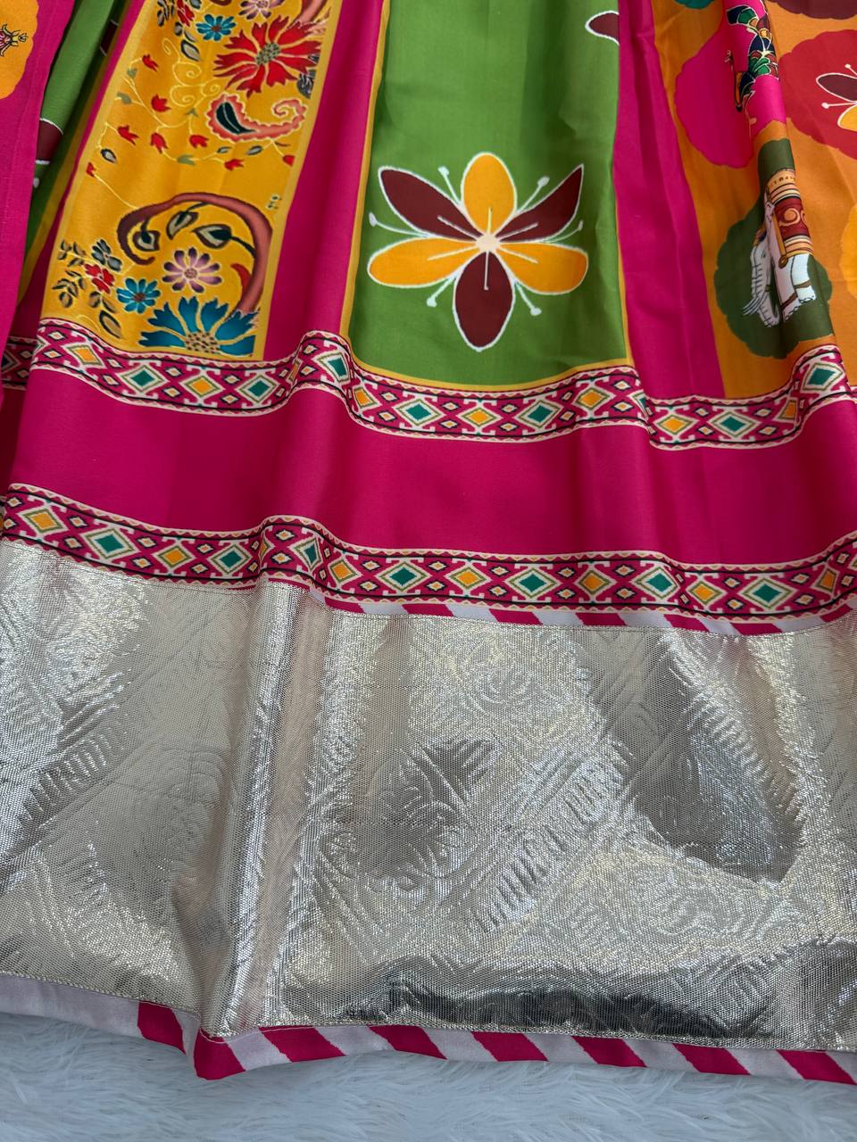 Navratri Special Embroidery Garba Women Lehenga Choli Dupatta Set mahezon