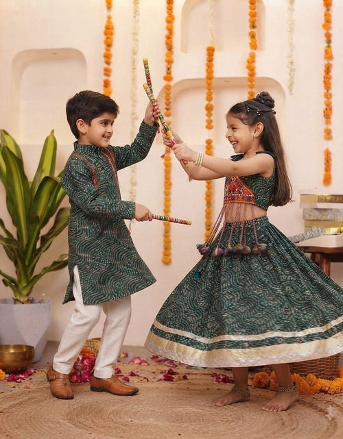 Load image into Gallery viewer, Navratri Special Brother &amp; Sister Twinning Outfit Set
