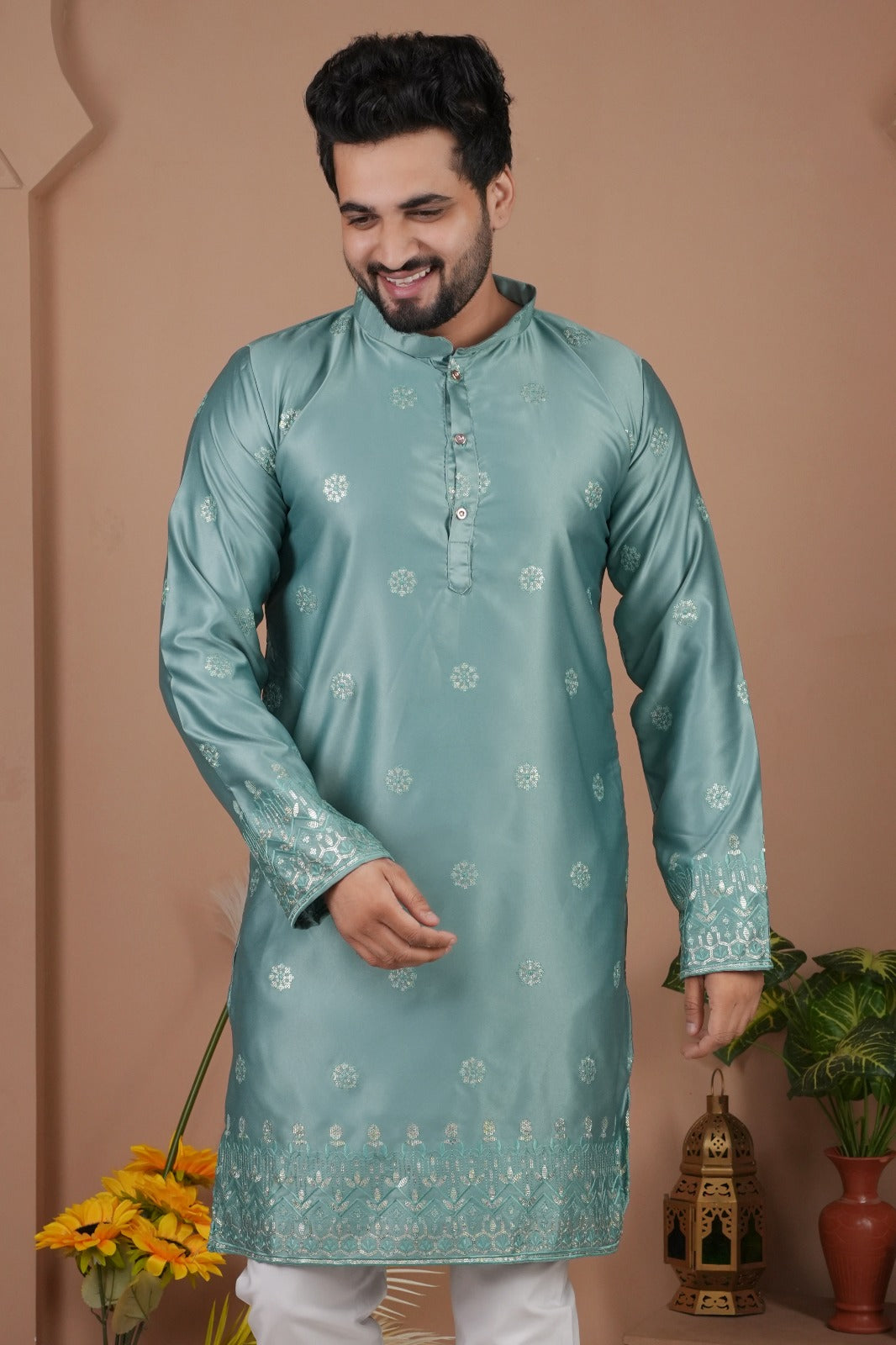 Festive Traditional Stylish Men’s Kurta Pajama Set mahezon