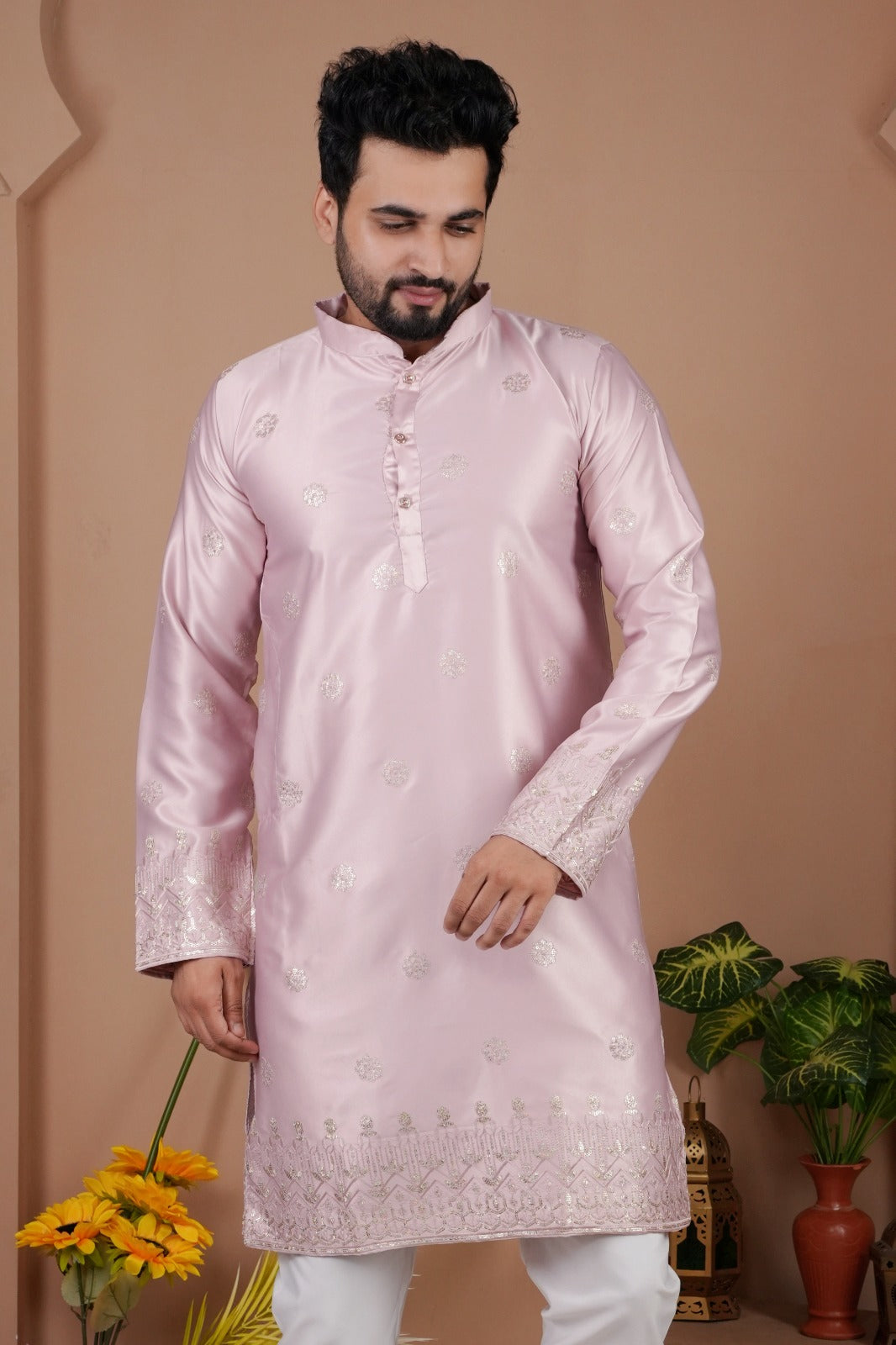 Festive Traditional Stylish Men’s Kurta Pajama Set mahezon