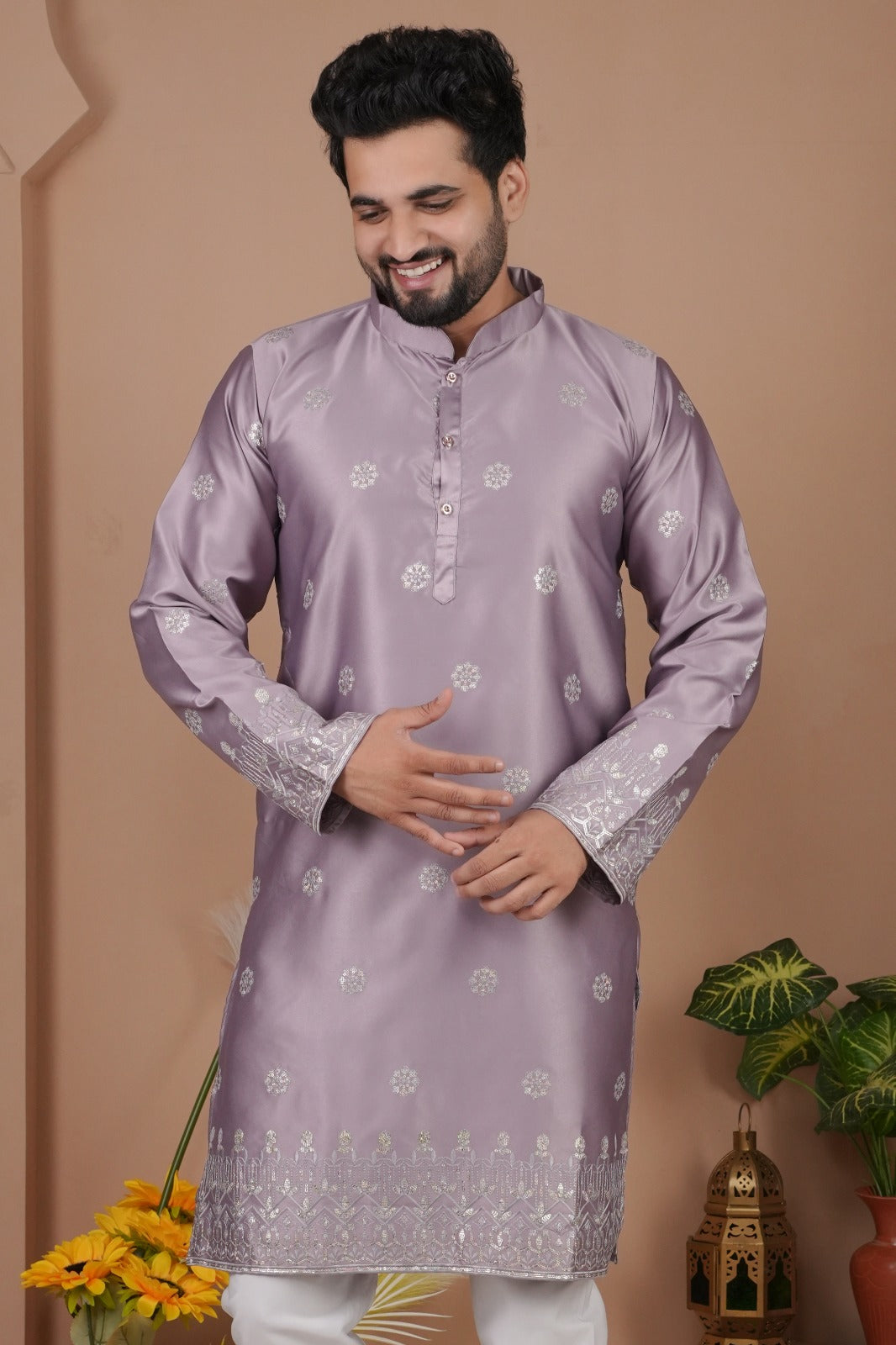 Festive Traditional Stylish Men’s Kurta Pajama Set mahezon