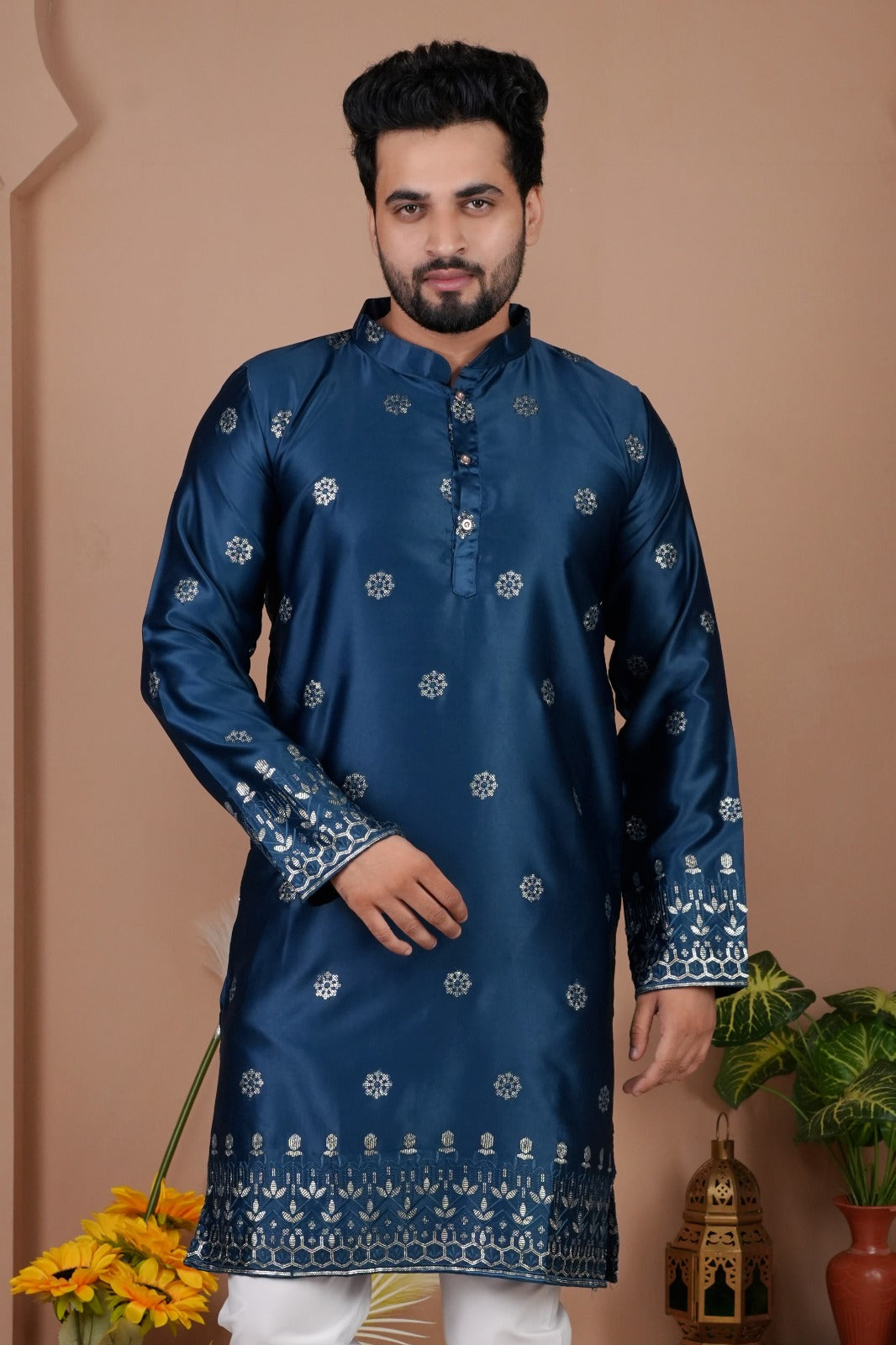 Festive Traditional Stylish Men’s Kurta Pajama Set mahezon