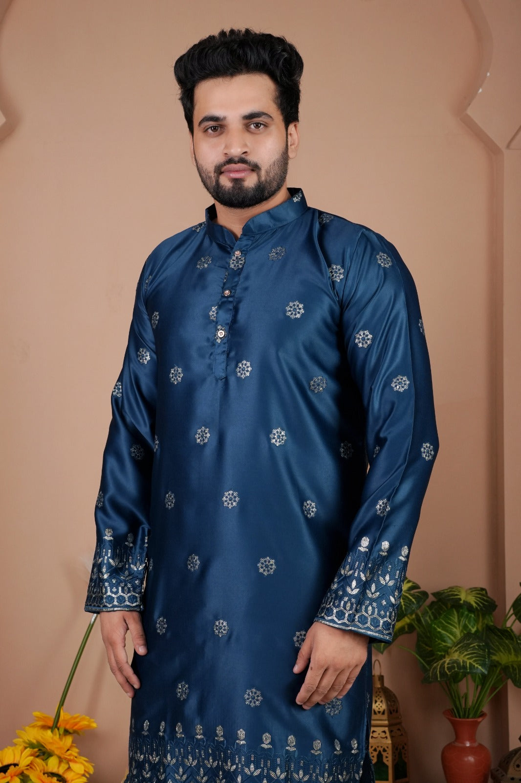 Festive Traditional Stylish Men’s Kurta Pajama Set mahezon