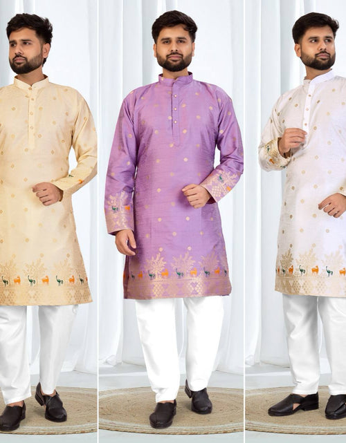 Load image into Gallery viewer, Festive Indian Traditional Father and Son Same Matching Kurta Pajama Set mahezon

