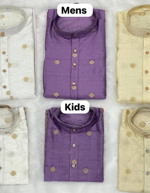 Load image into Gallery viewer, Festive Indian Traditional Father and Son Same Matching Kurta Pajama Set mahezon
