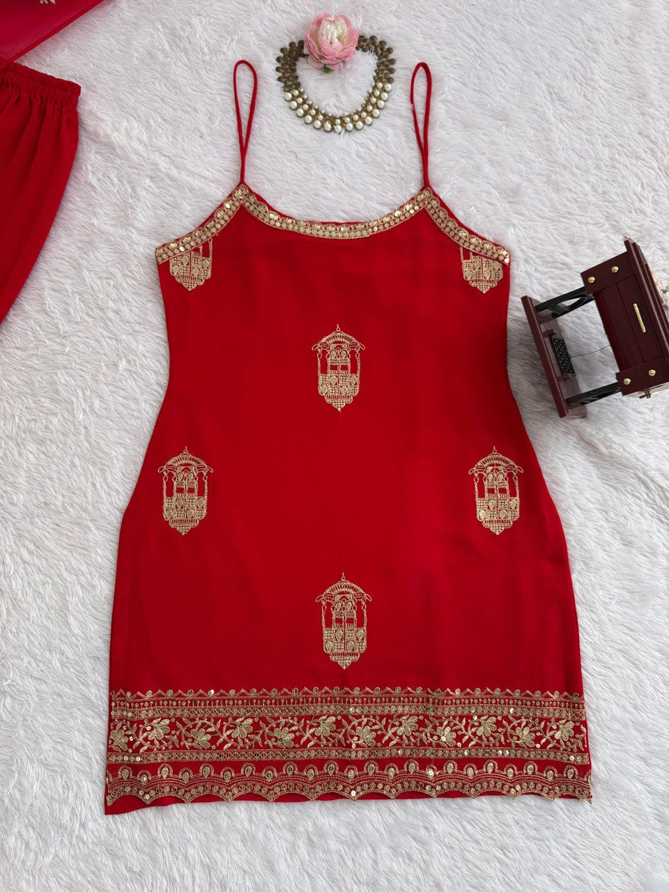 Festive Designer Women’s Top  Sharara with Dupatta mahezon