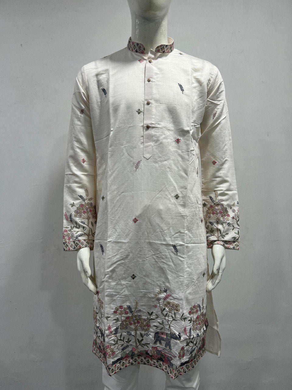 Festive Men’s Cotton Traditional Kurta Pyjama Set mahezon