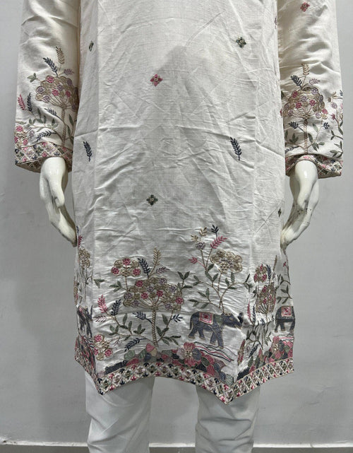 Load image into Gallery viewer, Festive Men’s Cotton Traditional Kurta Pyjama Set mahezon
