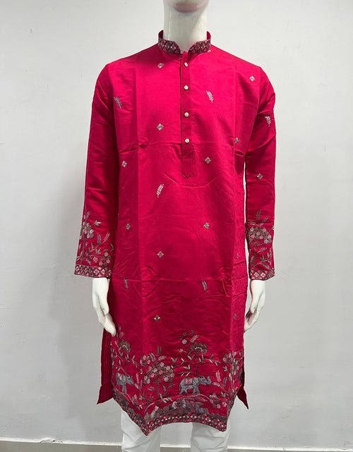 Load image into Gallery viewer, Festive Men’s Cotton Traditional Kurta Pyjama Set mahezon

