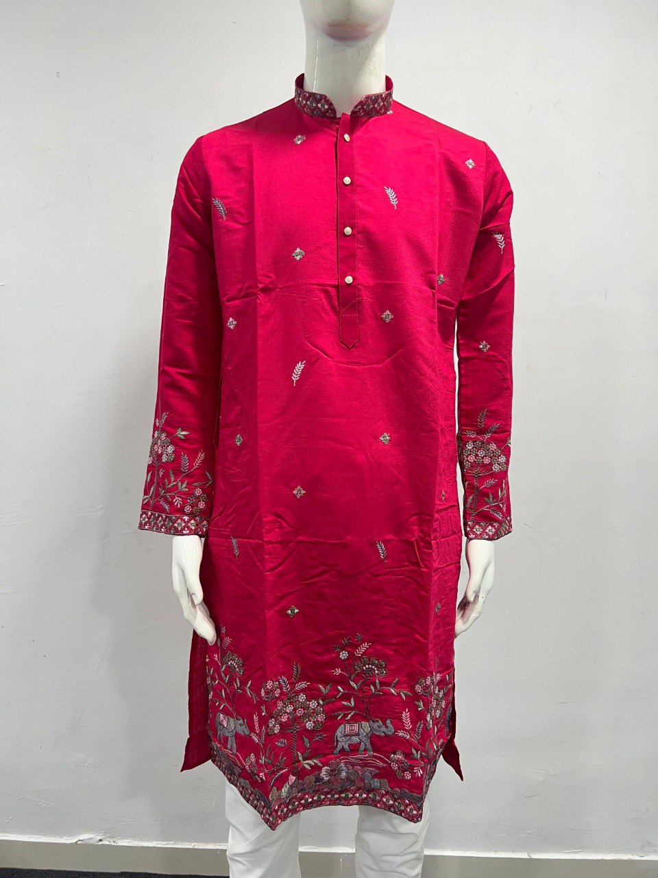 Festive Men’s Cotton Traditional Kurta Pyjama Set mahezon