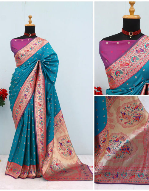 Load image into Gallery viewer, Festive Women’s Paithani Saree mahezon

