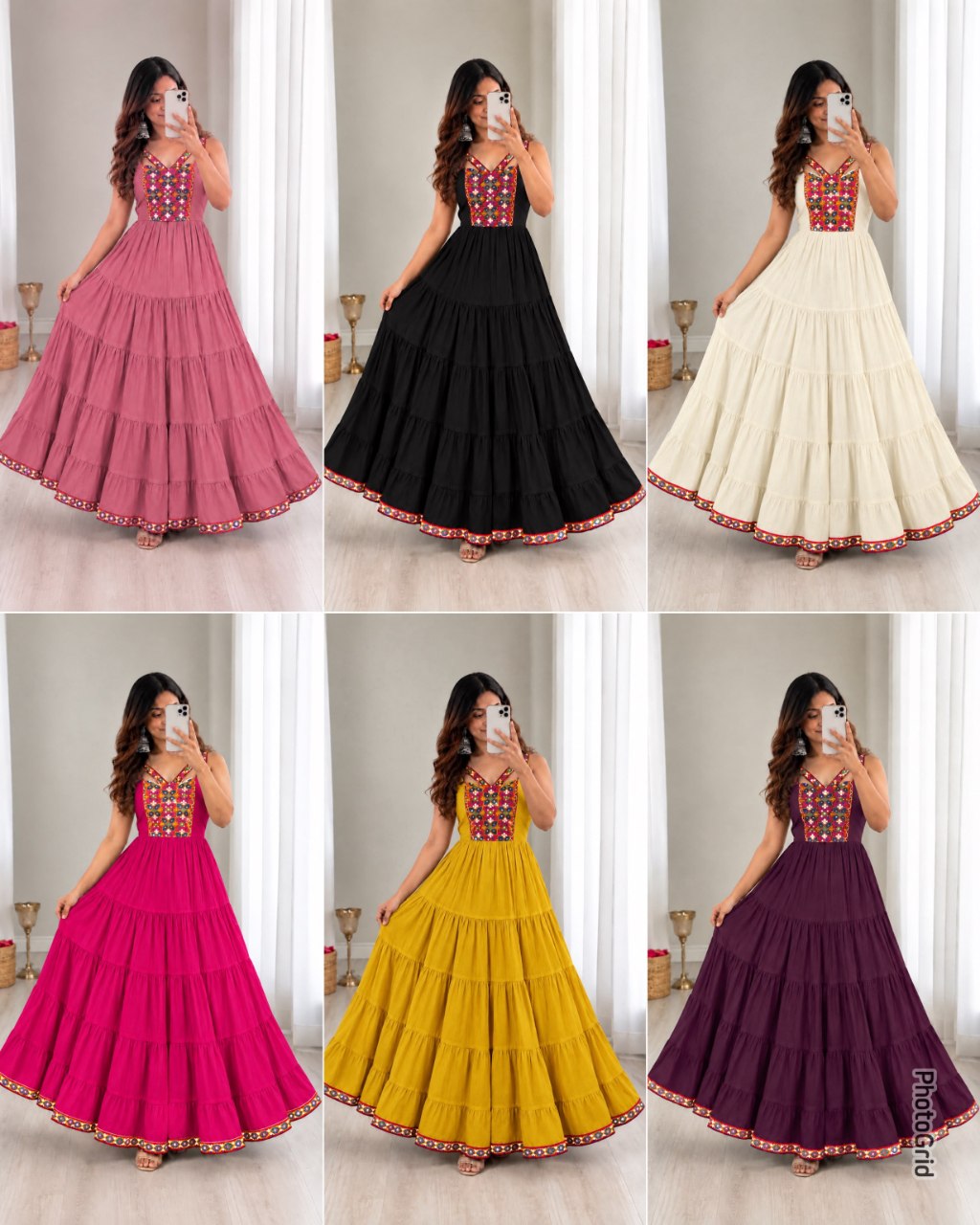 Navratri Garba Special Women Gown Dress