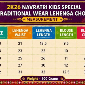 Girls Purple Embroidered Navratri Special Lehenga Choli Set